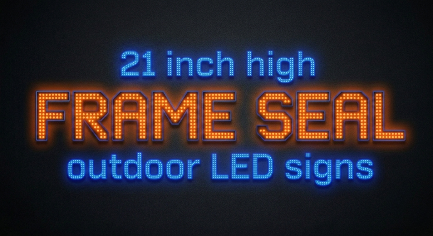 21" High Frame Sealed Outdoor LED Signs