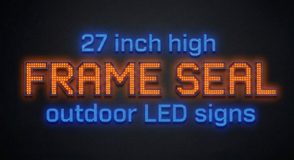 27" High Frame Sealed Outdoor LED Signs
