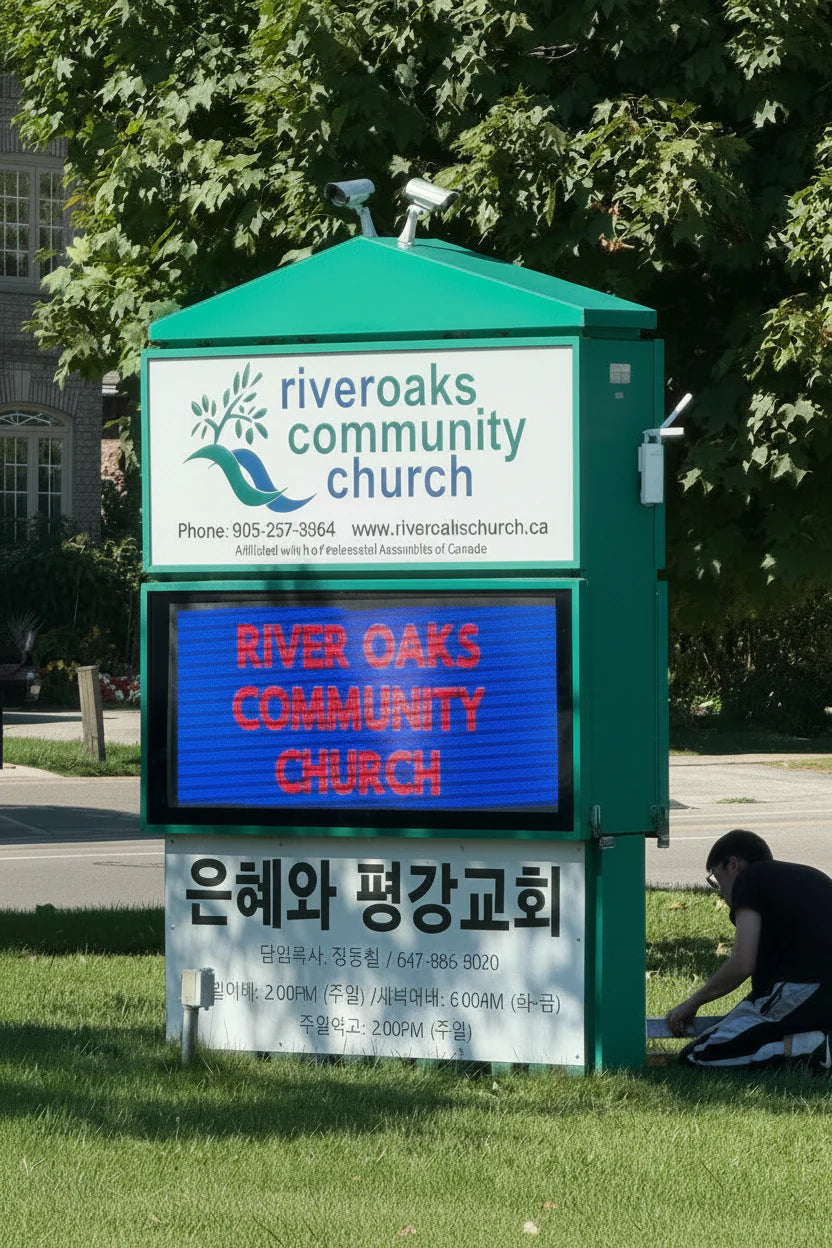 34" High Frame Sealed Outdoor LED Signs