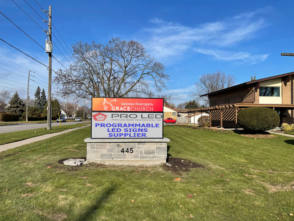 34" High Frame Sealed Outdoor LED Signs