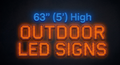 63’ (5’)' High Premium Duty Outdoor LED Sign