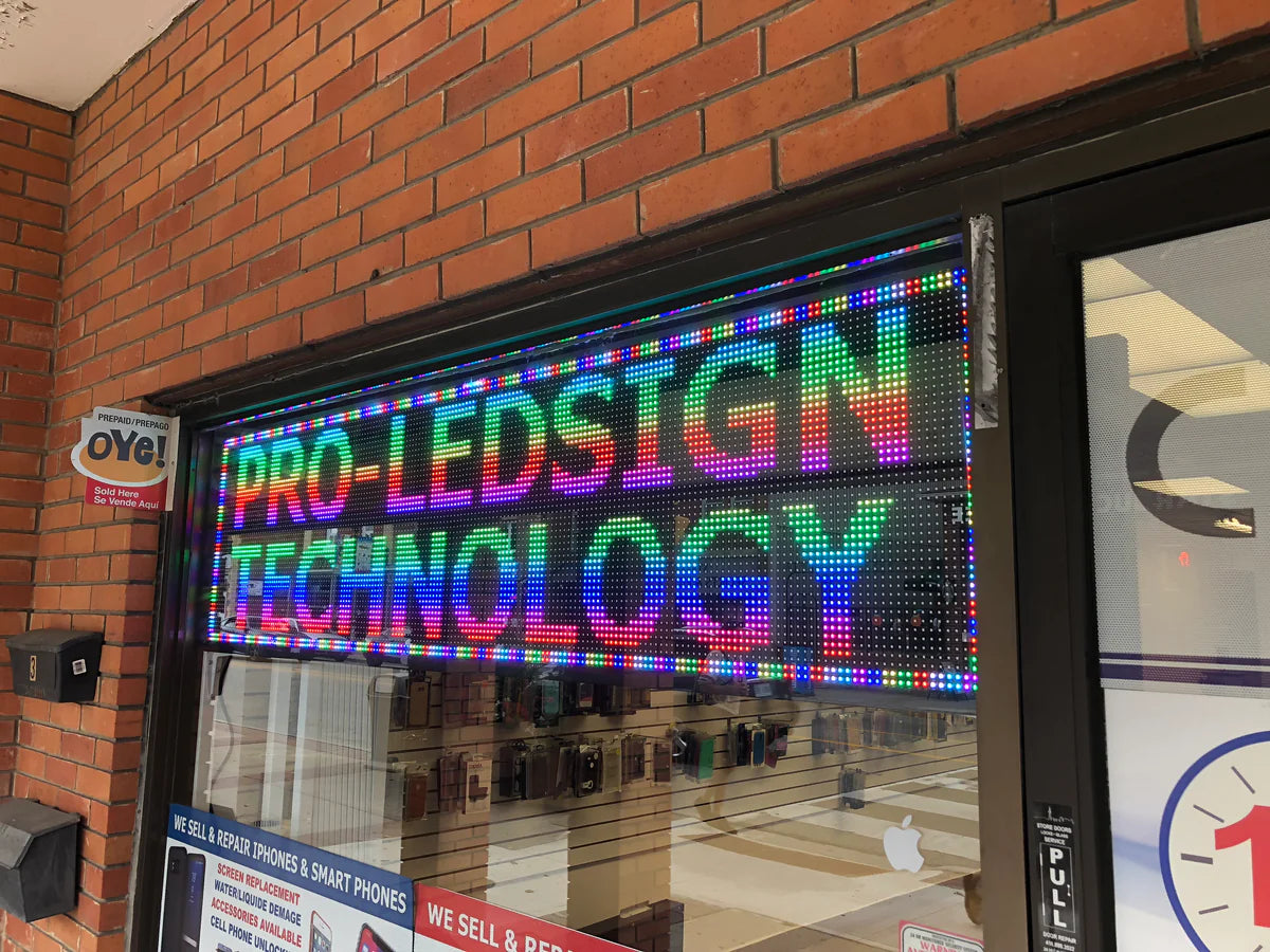 27" Wide Full Color Window Sign