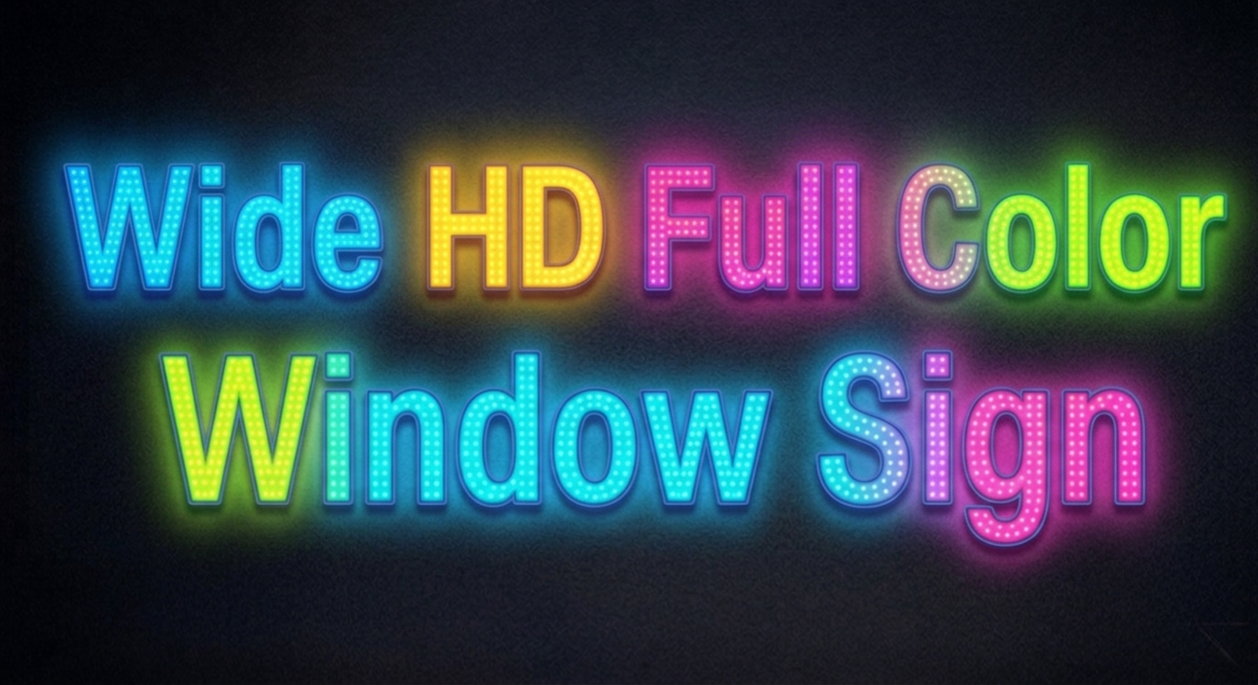 27" Wide Full Color Window Sign